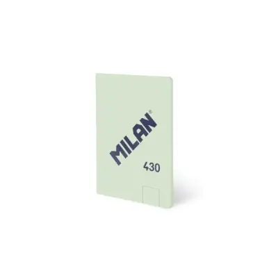 Milan Libreta Encolada A6 48 Hojas Blancas 95 gr/m2 Microperforada Tapa Blanda Verde