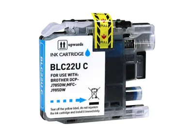 Brother LC22U Cartucho de Tinta Cian Genérico - Reemplazo LC22UCBP