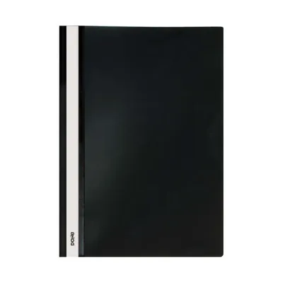 Dohe Dosier A4 con Fastener de Polipropileno - Cubierta Transparente y Trasera Opaca
