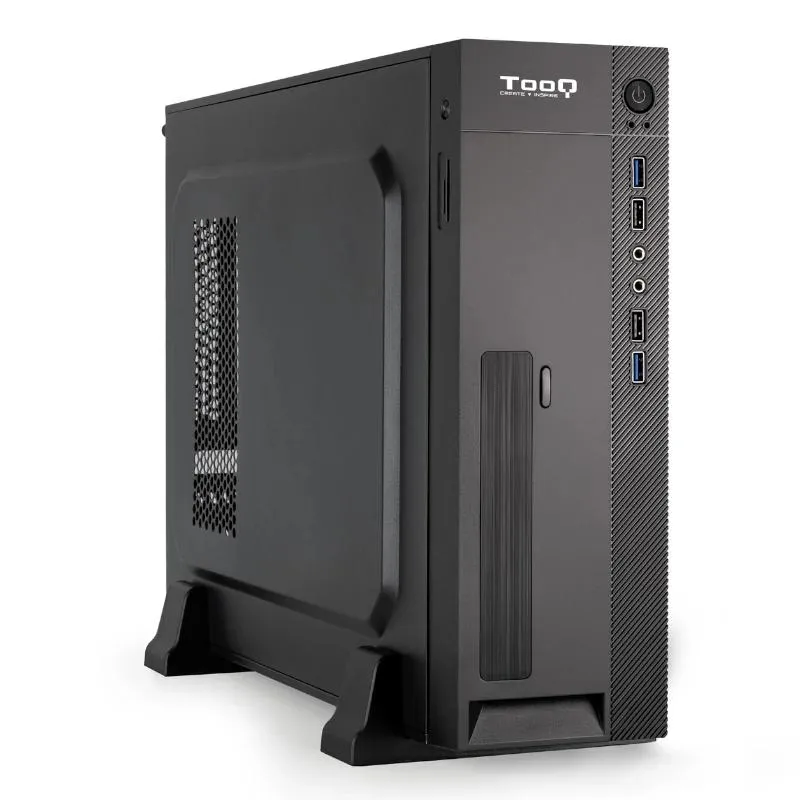 TOOQ TQC-3008U3CD Caja Slim MATX Micro ATX/Mini ITX con Fuente SFX 500W y Lector de Tarjetas 2xUSB 3.0