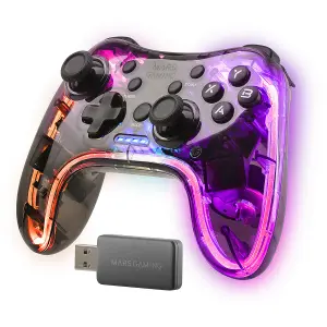 GAMEPAD INALAMBRICO MARS GAMING MGP-24 | Conexión USB-C y RGB
