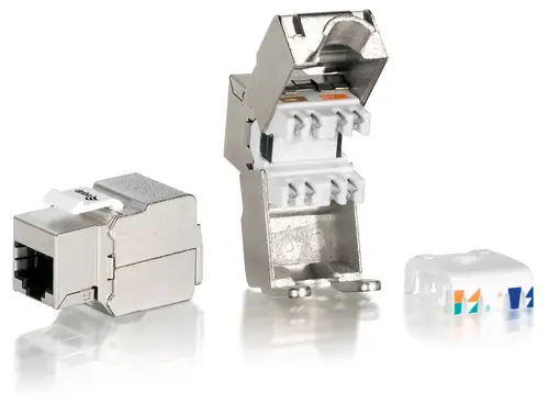 Kit 8 Uds Conector Hembra Rj45 Ftp Cat6 Panel Keystone Tool Free