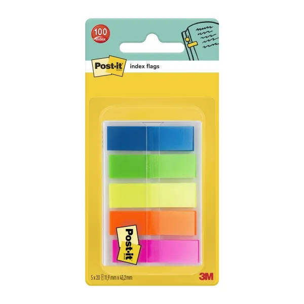 Post-it Dispensador Con 100 Marcadores De Índice Reposicionables Colores Surtidos