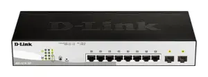 D-Link DGS-1210-10P/E Switch Semigestionable 10 Puertos Giga con 8 Puertos PoE (65W) + 2 Puertos Giga Combo