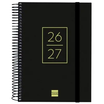 FINOCAM AGENDA SECUNDARIA PARA ESTUDIANTES ESPIRAL 4º-155X212MM 1DP NEGRO CURSO 2026-2027