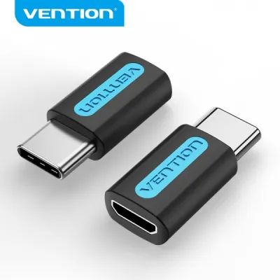 Vention Adaptador Usb-C Macho A Microusb Hembra - Color Negro