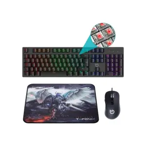 Hiditec GK400 Combo Gaming: Teclado, Ratón y Alfombrilla
