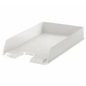Esselte Europost Vivida Bandeja Portadocumentos Vertical A4 Color Blanco con Etiqueta Identificativa