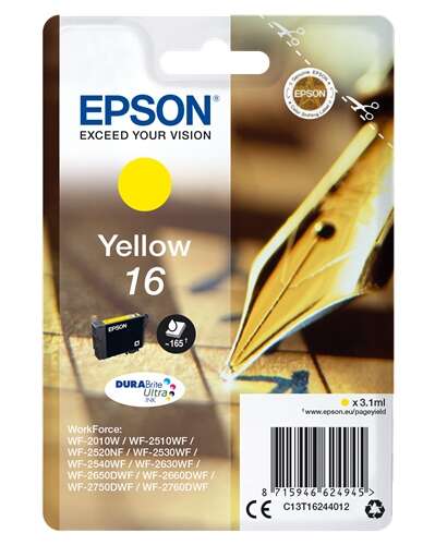 Epson T1624 Amarillo Cartucho De Tinta Original - C13T16244012