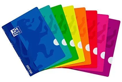 Oxford Libreta Grapada Openflex 48H A4 4X4Mm Tapa De Plástico C/Surtidos