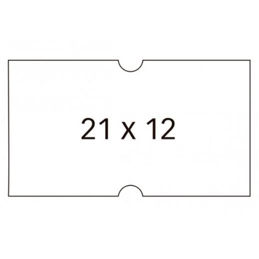 Apli Etiquetas Para Etiquetadora De Precios 21X12Mm C/Rectos 6 Rollos De 1000 Blanco