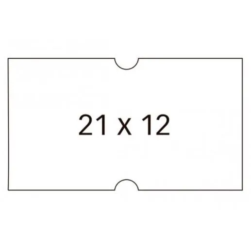 Apli Etiquetas Para Etiquetadora De Precios 21X12Mm C/Rectos 6 Rollos De 1000 Blanco