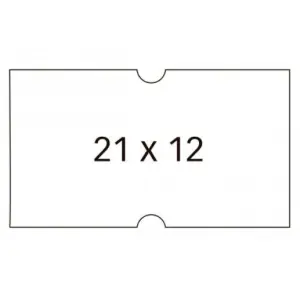 Apli Etiquetas Para Etiquetadora De Precios 21X12mm Blancas - 6 Rollos De 1000