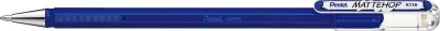 Pentel Mattehop Bolígrafo de Bola 1mm Punta 0.5mm Tinta Gel Opaca Azul 55% Reciclado