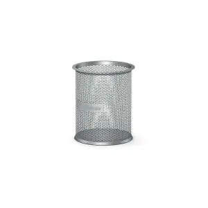 Erichkrause Compass Classic Portalapices Redondo 90х100mm - Base Redonda de Acero Inoxidable - Diseño Moderno y Elegante - Color Plata