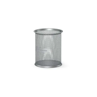 Erichkrause Compass Classic Portalapices Redondo 90х100mm - Base Redonda de Acero Inoxidable - Diseño Moderno y Elegante - Color Plata