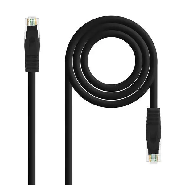 Nanocable Cable Red Latiguillo Lszh Cat.6A Utp Awg24 25Cm - Color Negro