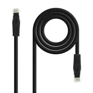 Nanocable Cable Red Latiguillo LSZH Cat.6A UTP AWG24 25cm Negro
