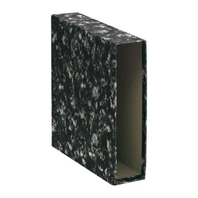 Dohe Funda Archivador de Palanca A4 Negro Jaspeado 286x324x82mm