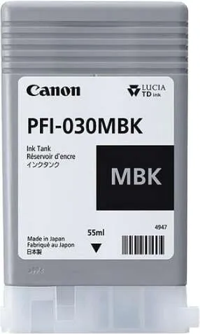 Canon PFI030 Cartucho de Tinta Negro Mate Original