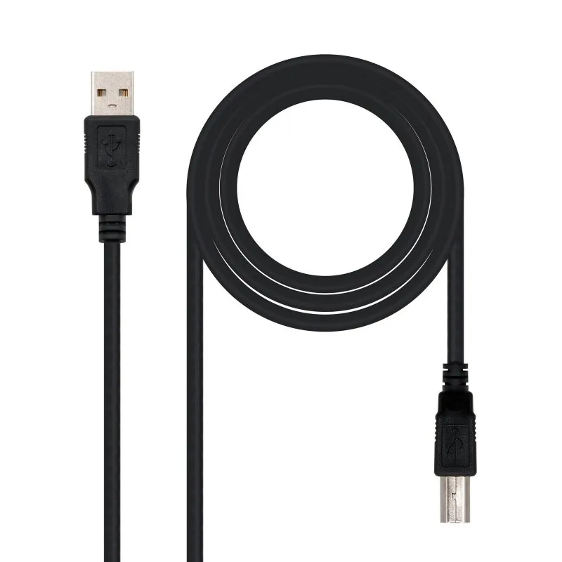Nanocable Cable Impresora USB-A 2.0 Macho a USB-B Macho 1m