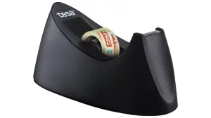 Tesa Curve Dispensador de Cinta Adhesiva + Rollo 19mm x 10m Color Negro