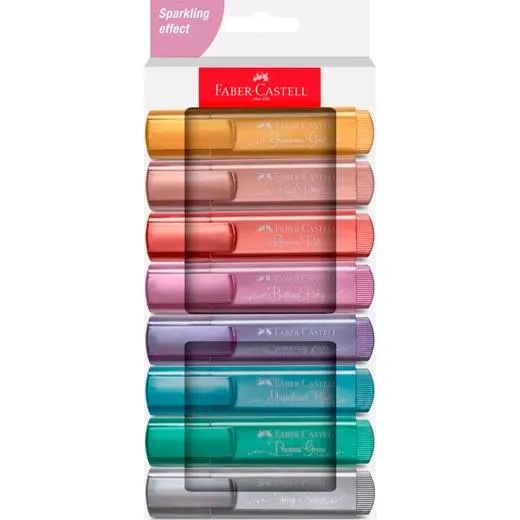 Faber Castell Marcador Textliner 46 Metallic Surtidos Pack 8 Ud