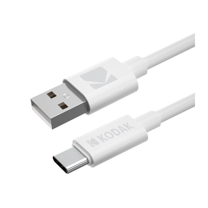 Cable Usb-A A Usb-C 1M Kodak 30425965 Color Blanco