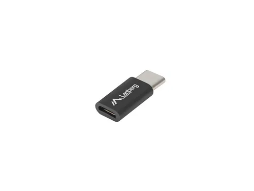 Lanberg Adaptador de Género USB 2.0 Type C a Micro-USB 2.0 Type B Negro