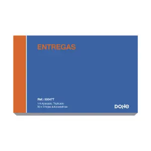 Dohe Talonario de Entregas Cuarto Apaisado 50x3 Hojas Autocopiativas