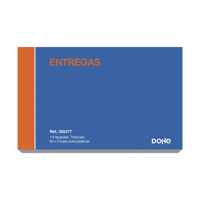 Dohe Talonario de Entregas Cuarto Apaisado 50x3 Hojas Autocopiativas