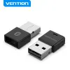 Vention Adaptador USB Bluetooth 5.3 - Audio 24 Bits/192 kHz - Emparejamiento 5 Dispositivos - Alcance 20m - Negro
