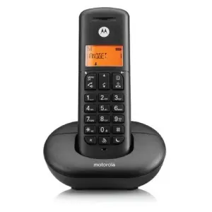 Motorola Teléfono Inalámbrico E201 Negro DECT Digital