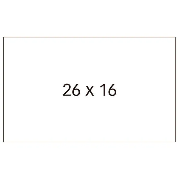 Apli Etiquetas Para Etiquetadora De Precios 26X16mm Blancas - 6 Rollos De 1000