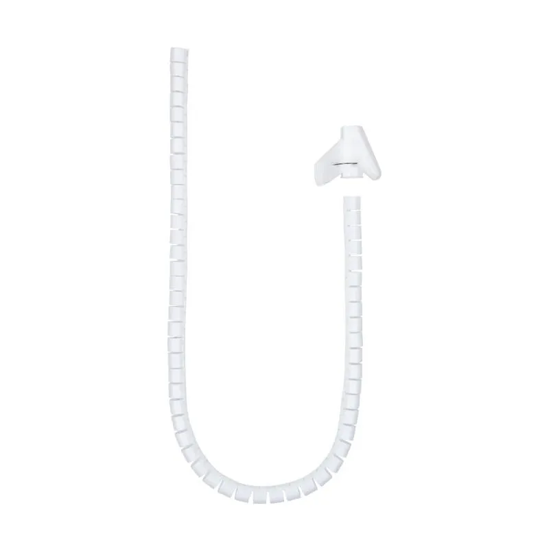 Nanocable Organizador Cables Flex. 25Mm 1 M Blanco