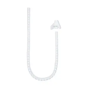 Nanocable Organizador De Cables Flexible 25mm 1M Blanco