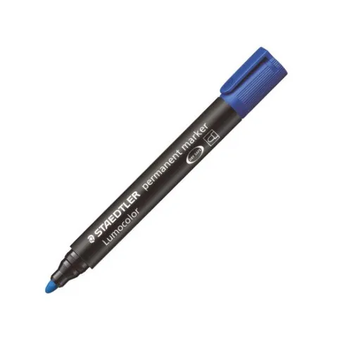 Staedtler Lumocolor 352 Rotulador Permanente Azul Punta Redonda 2mm Secado Rápido