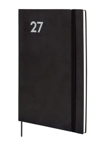 Finocam Dynamic Mara Agenda Profesional Catalán 2027 Semana Vista Vertical 165x240mm Tapa Blanda Negra