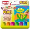 Instant Témperas Sólidas Fluo en Barra Estuche de 6 Surtidos Fluorescentes