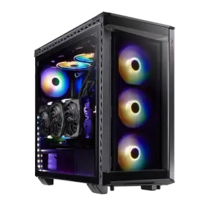 XPG Battlecruiser Torre Media Negra para Componentes de PC