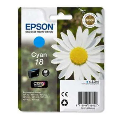 Epson T1802 (18) Cyan Cartucho De Tinta Original - C13T18024012