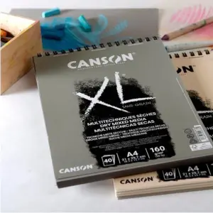 CANSON BLOC DIBUJO XL SAND GRAIN 40H A4 NATURAL