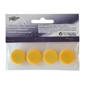 Faibo Imanes Redondos 20mm Amarillo en Blister