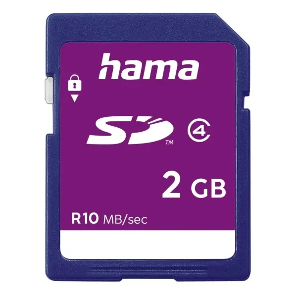 Hama Tarjeta SD 2GB Clase 4 10Mb/s Color Azul