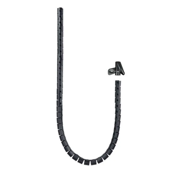 Nanocable Organizador De Cables Flexible 25Mm - Longitud 1M - Color Negro