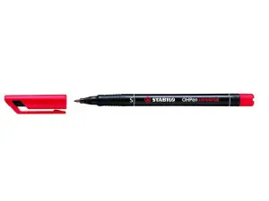 Stabilo OHPen Rotulador Permanente Punta Superfina 0.4mm Color Rojo