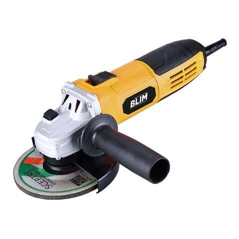 Blim Radial 125Mm - Potencia 750W - Diseño Ergonomico - Empuñadura Multiposicion - Proteccion Antichispas - Boton De Bloqueo - Color Amarillo
