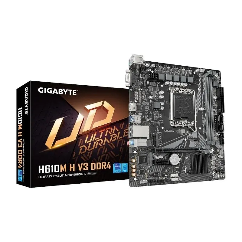 GIGABYTE H610M H V3 Placa Base M-ATX DDR4 3200MHz Skt 1700 HDMI VGA USB 3.2 M.2