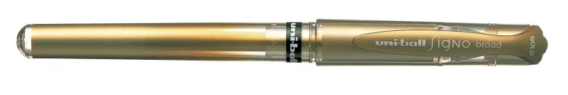 Uniball Signo Broad UM-153 Roller Tinta Gel 1mm Color Oro