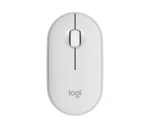 Logitech Pebble Mouse 2 M350s Raton Inalambrico USB 1000dpi - Multidispositivo - Uso Ambidiestro - Color Blanco